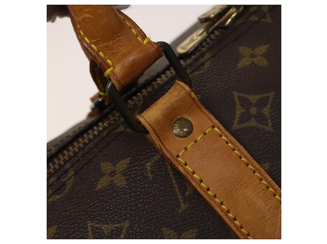 LOUIS VUITTON Monogram Keepall Bandouliere 55 Borsa Boston M41414 LV Auth 123367 Monogramma - vista 18