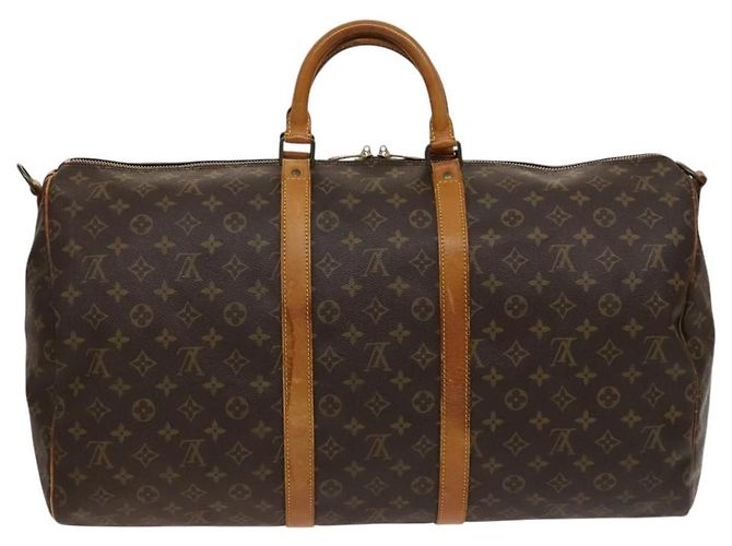 LOUIS VUITTON Monogram Keepall Bandouliere 55 Borsa Boston M41414 LV Auth 123367 Monogramma - vista 2