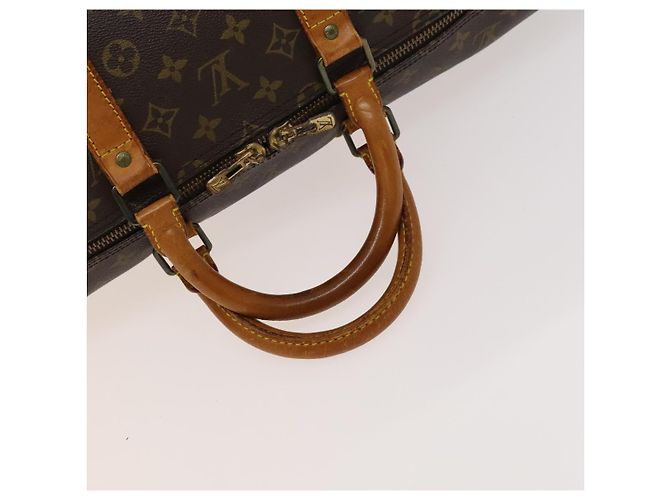 LOUIS VUITTON Monogram Keepall Bandouliere 55 Borsa Boston M41414 LV Auth 123367 Monogramma - vista 7