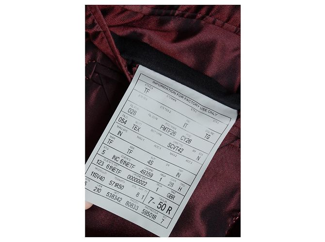 Tom Ford, Samt Shelton Blazer in Burgunderrot - Ansicht 5
