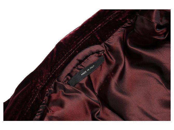 Tom Ford, Samt Shelton Blazer in Burgunderrot - Ansicht 6