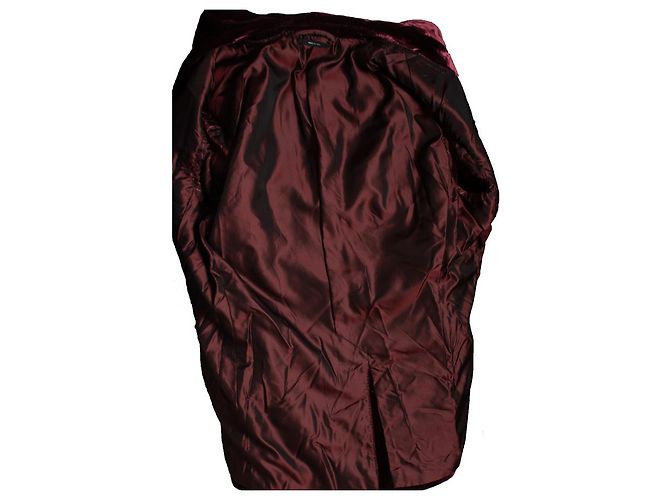 Tom Ford, Samt Shelton Blazer in Burgunderrot - Ansicht 8