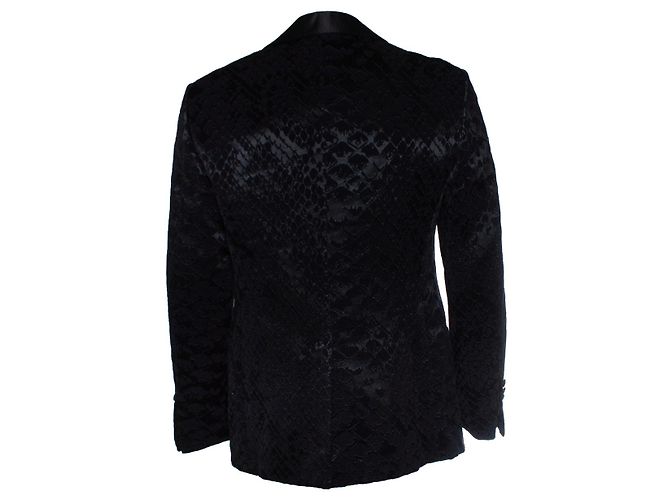 Schwarze Shelton-Jacquard-Smokingjacke von Tom Ford - Ansicht 2