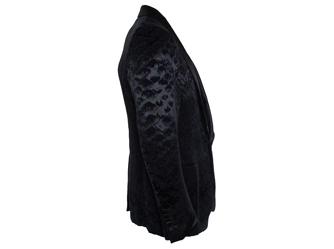 Schwarze Shelton-Jacquard-Smokingjacke von Tom Ford - Ansicht 3