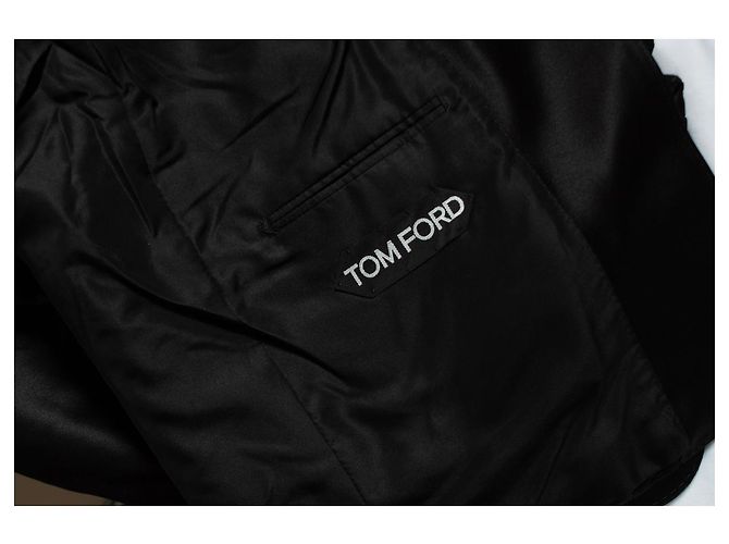 Schwarze Shelton-Jacquard-Smokingjacke von Tom Ford - Ansicht 8