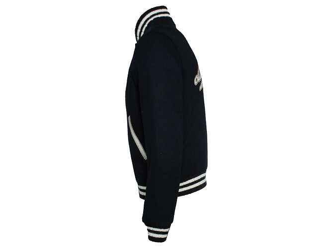 Saint Laurent, Bomber teddy classico 2020 Nero Bianco - vista 4