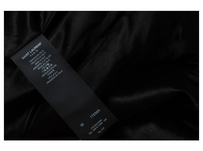 Saint Laurent, Bomber teddy classico 2020 Nero Bianco - vista 5