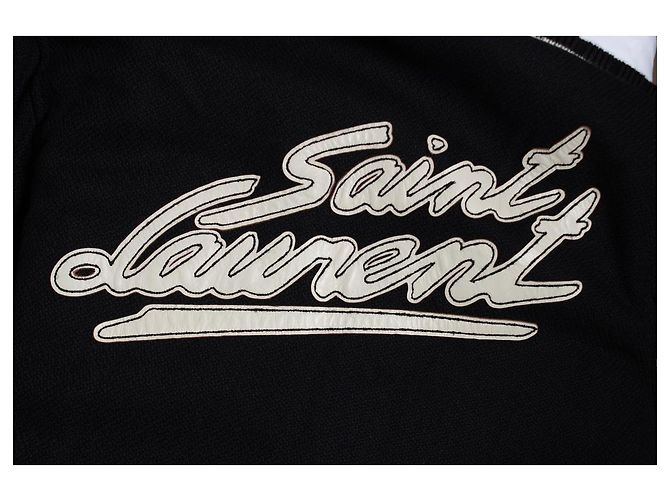 Saint Laurent, Bomber teddy classico 2020 Nero Bianco - vista 8