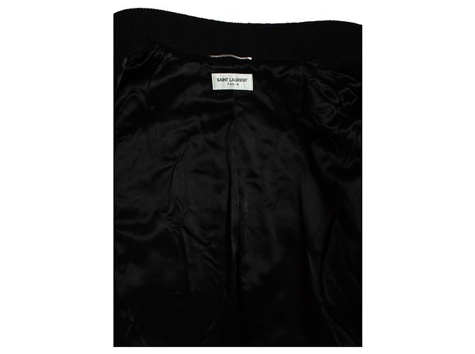 Saint Laurent, Bomber teddy classico 2020 Nero Bianco - vista 9