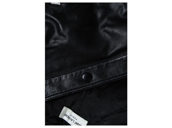 Saint Laurent, western truckerjacke Hedi Slimane 2018 Schwarz - Ansicht 6