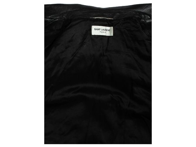 Saint Laurent, western truckerjacke Hedi Slimane 2018 Schwarz - Ansicht 7