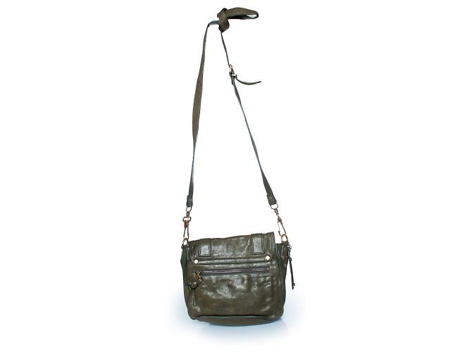 Proenza Schouler, mini borsa PS1 knot in verde - vista 3