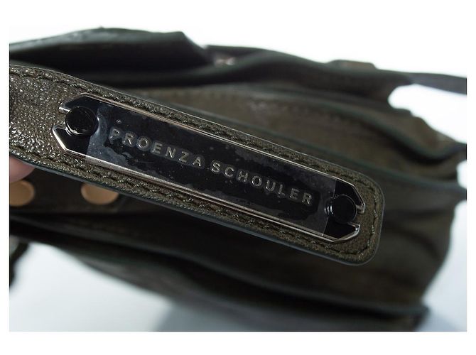 Proenza Schouler, mini borsa PS1 knot in verde - vista 5