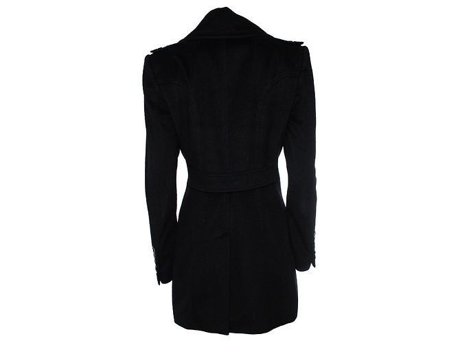 Burberry, abrigo de lana negra Negro - vista 2