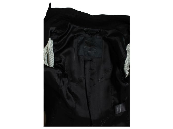 Burberry, abrigo de lana negra Negro - vista 5