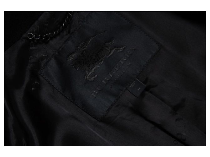 Burberry, abrigo de lana negra Negro - vista 6