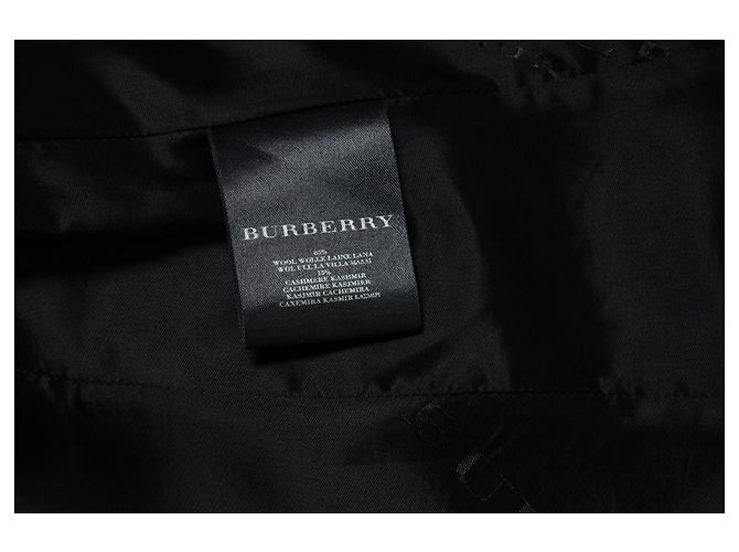 Burberry, abrigo de lana negra Negro - vista 8