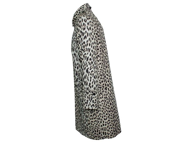 Céline, abrigo trench de estampado de leopardo Castaño - vista 2