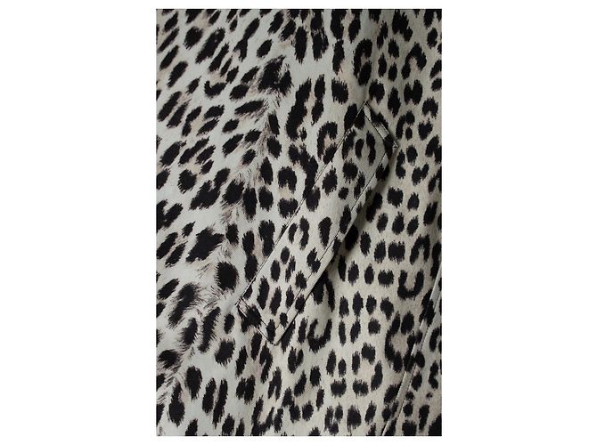 Céline, abrigo trench de estampado de leopardo Castaño - vista 7
