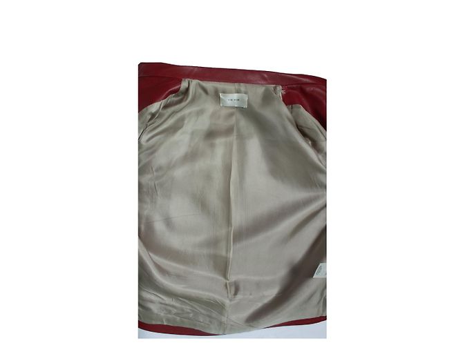 The Row, rote Lederbikerjacke - Ansicht 6