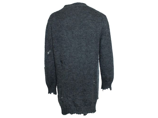 Grau beschädigter Cardigan Alexander McQueen - Ansicht 2