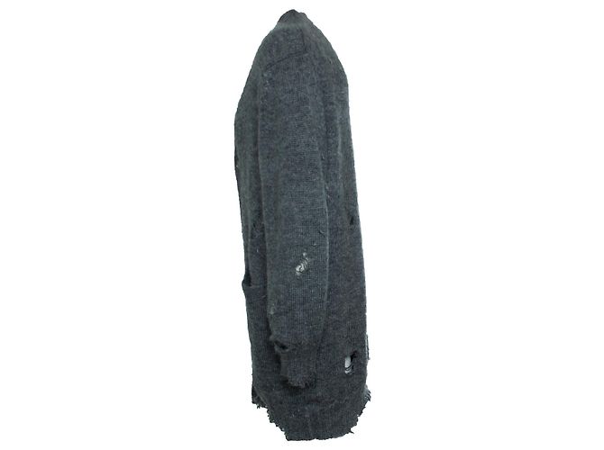 Grau beschädigter Cardigan Alexander McQueen - Ansicht 4