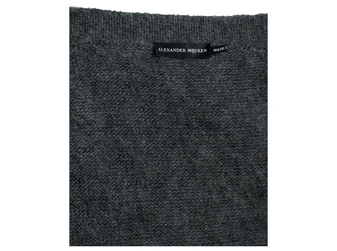 Grau beschädigter Cardigan Alexander McQueen - Ansicht 5