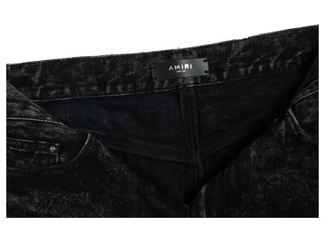 Amiri, Trasher-Jeansshorts in Schwarz - Ansicht 7