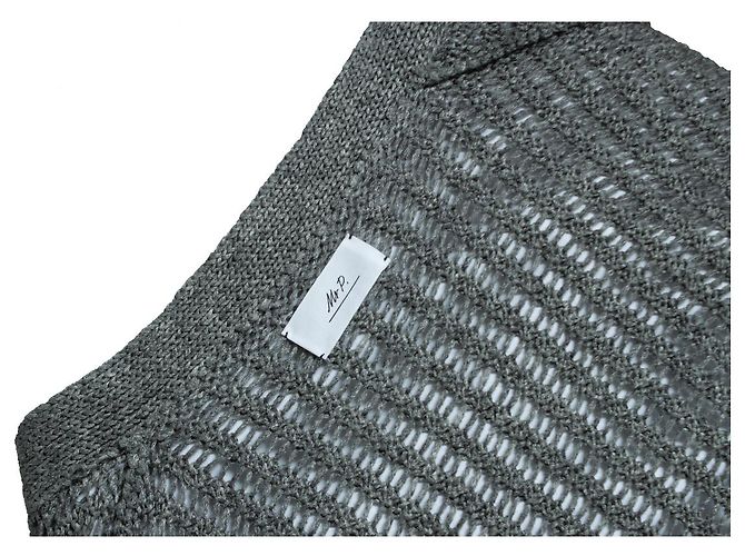 Autre Marque Sig. P., Cardigan lavorato a maglia con tasche in grigio - vista 5