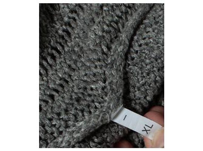Autre Marque Sig. P., Cardigan lavorato a maglia con tasche in grigio - vista 6
