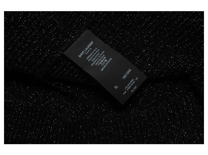 Saint Laurent, suéter negro de lurex 2019 - vista 5