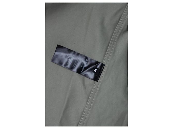 Balmain, parka con capucha de algodón verde - vista 8