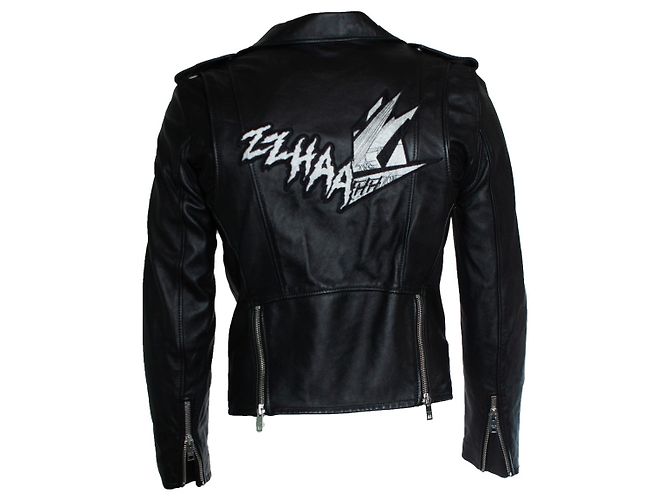 Céline Klassische Bikerjacke Christian Barclay von Celine Schwarz - Ansicht 2