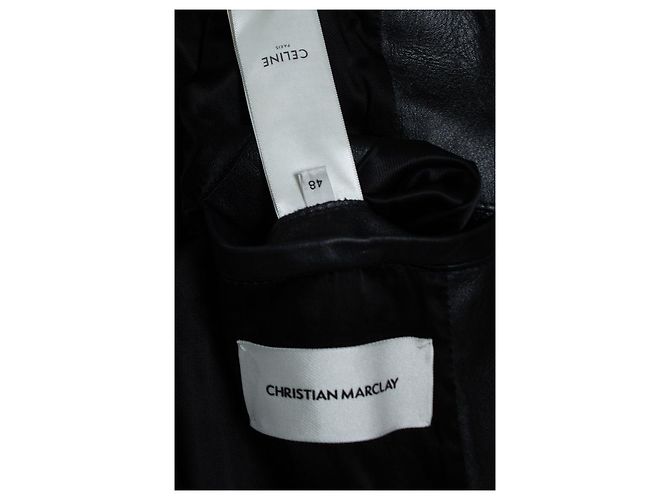 Céline Klassische Bikerjacke Christian Barclay von Celine Schwarz - Ansicht 7