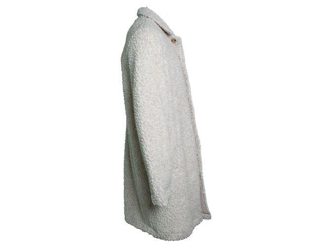 Autre Marque Kestin, Edinburgh overcoat in oatmeal wool fleece - view 3