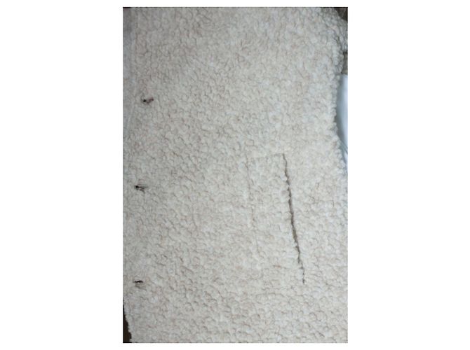 Autre Marque Kestin, Edinburgh overcoat in oatmeal wool fleece - view 6