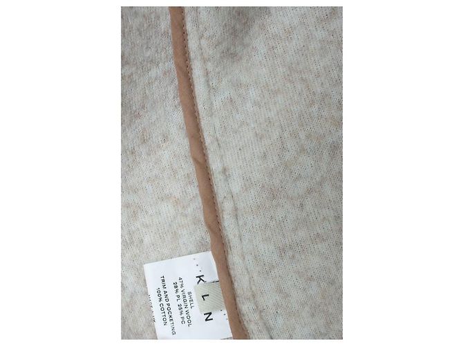 Autre Marque Kestin, Edinburgh overcoat in oatmeal wool fleece - view 7