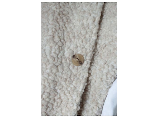 Autre Marque Kestin, Edinburgh overcoat in oatmeal wool fleece - view 8