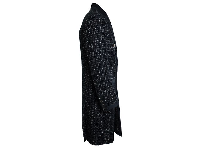 Amiri, abrigo largo de bucle en negro - vista 4