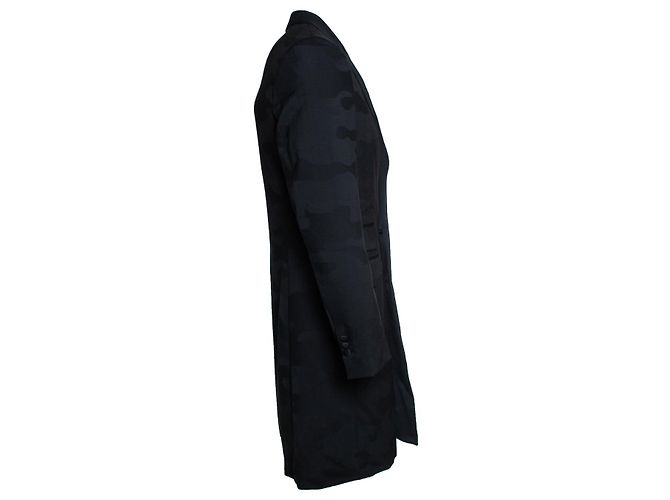 Neil Barrett, schwarzer Camouflage Slim-Fit Blazer - Ansicht 3