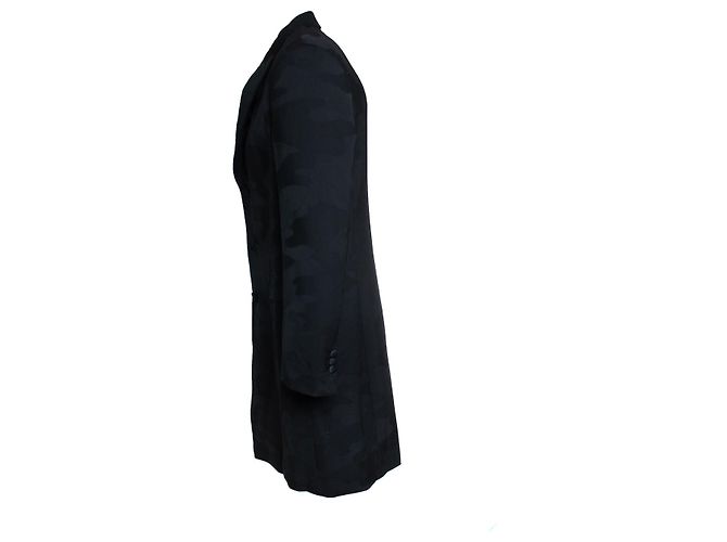 Neil Barrett, schwarzer Camouflage Slim-Fit Blazer - Ansicht 4