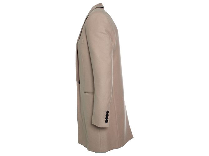 Saint Laurent, abrigo de cachemira beige 2018 - vista 4