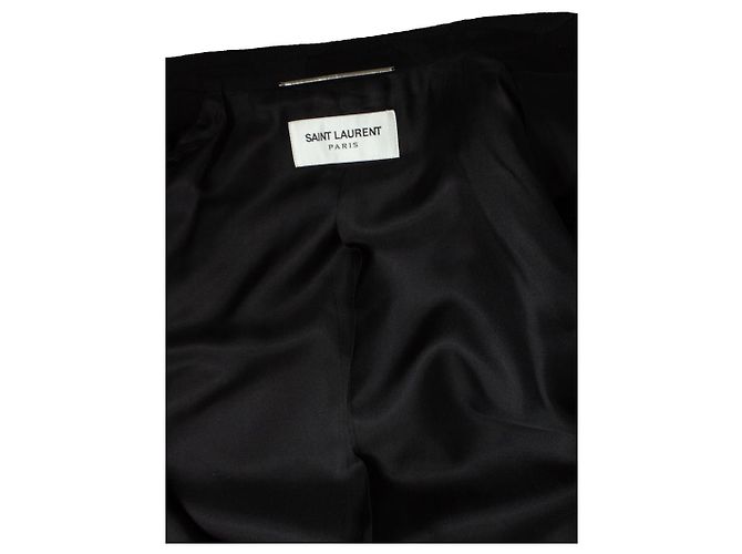 Saint Laurent, Jacquard-Wickelblazer 2020 Schwarz - Ansicht 6