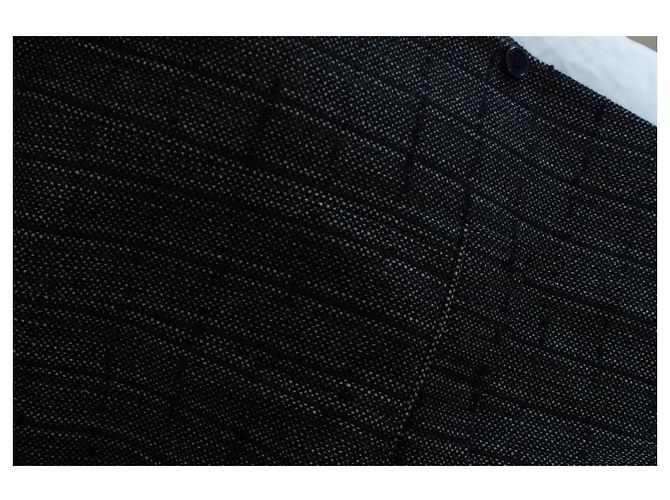 Schwarz-weißer Tweed-Blazer von Saint Laurent, 2019 - Ansicht 7