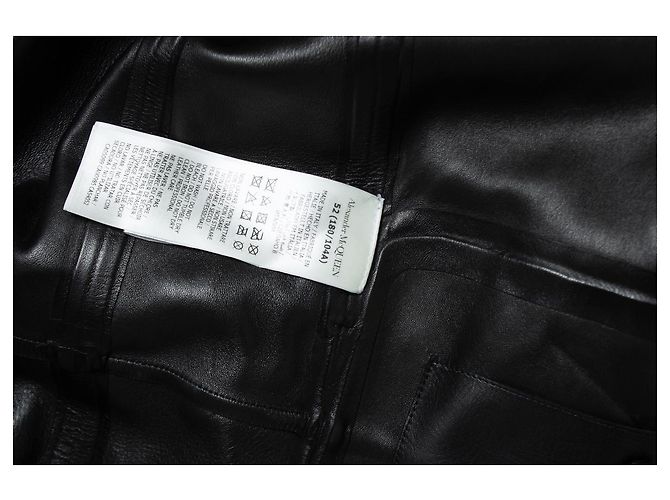 Casaco trench de camurça azul Alexander McQueen - vista 7