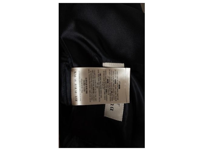Burberry, Einreiher aus Seide und Wolle Schwarz - Ansicht 7