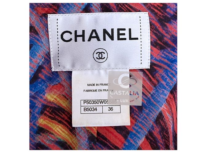 Chanel Verspielt audace Tweedjacke Supermarkt 36 FR Senf - Ansicht 20