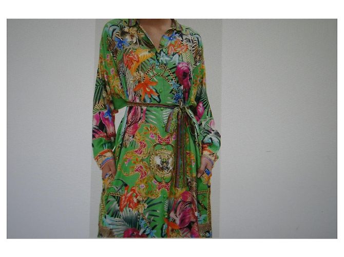 Vestido Camilla Sublime de seda estampado selva Multicolor - vista 2