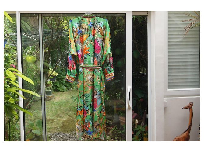 Vestido Camilla Sublime de seda estampado selva Multicolor - vista 3