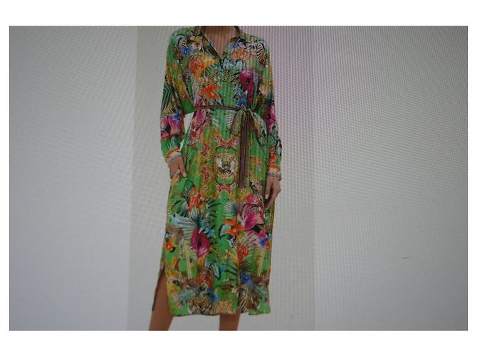 Vestido Camilla Sublime de seda estampado selva Multicolor - vista 4